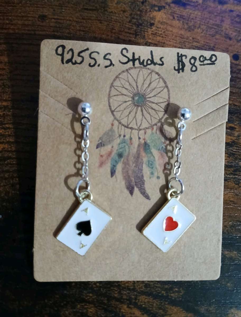 Aces Stud Earrings