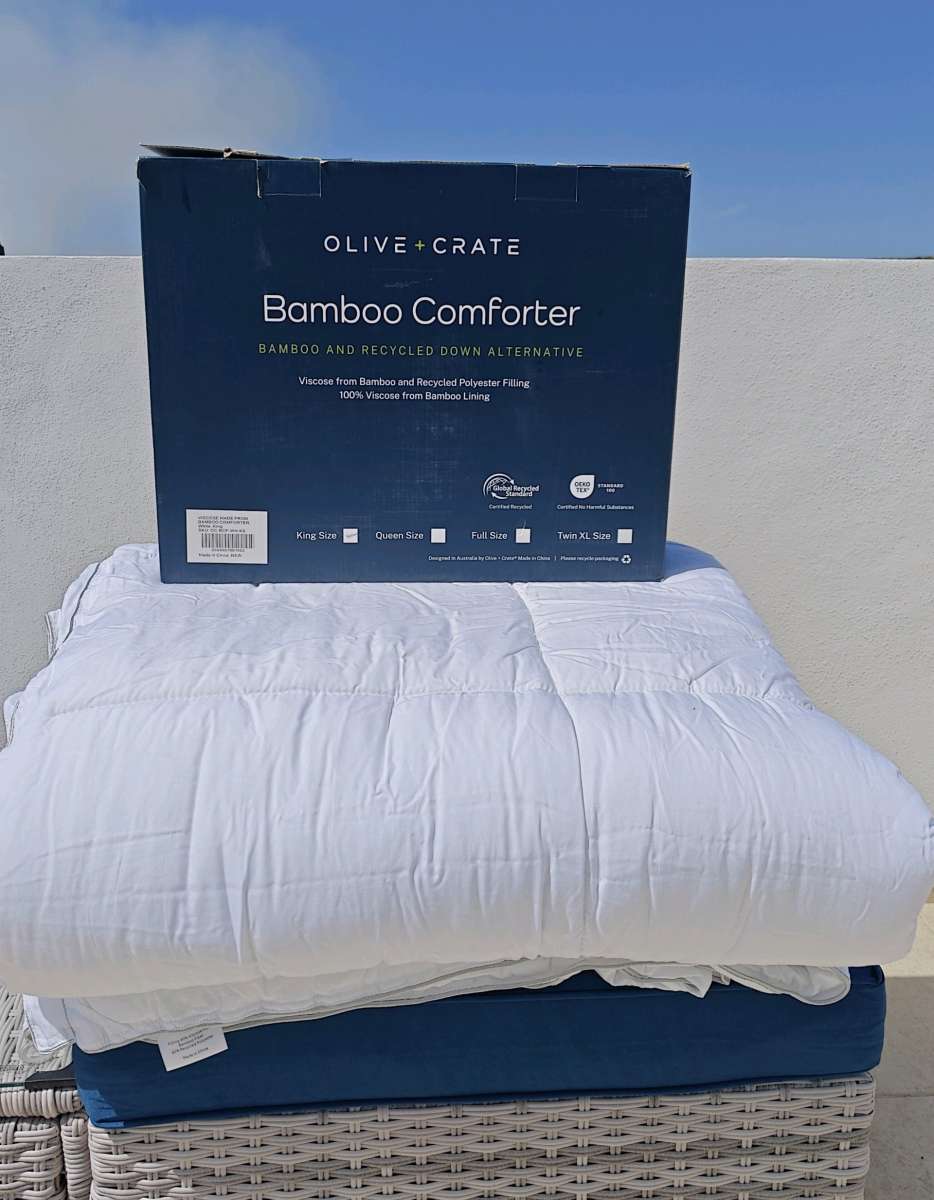 OliveCrate KING Bamboo Comforter Duvet Insert Cooling