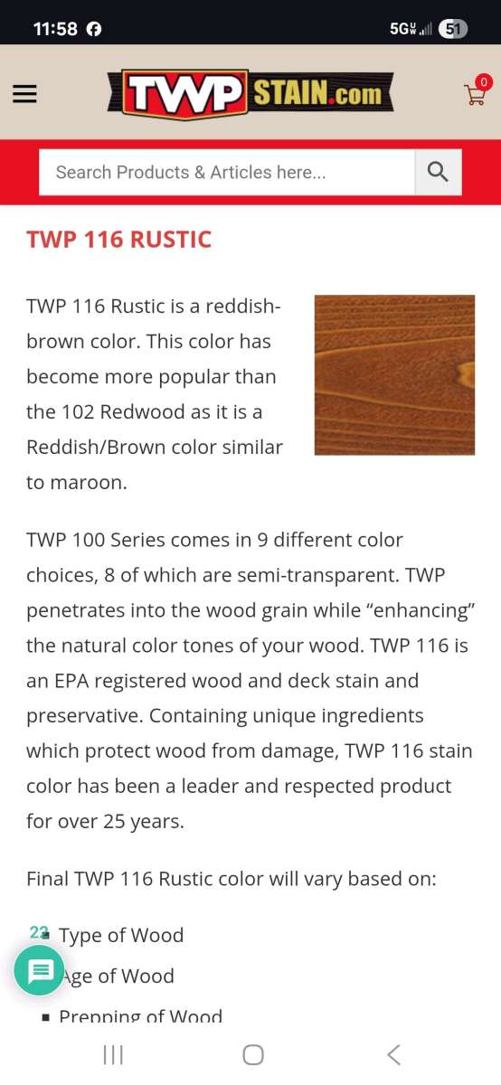 TWP 116 Rustic Wood Stain  7 Gallons Brand New  Unopened