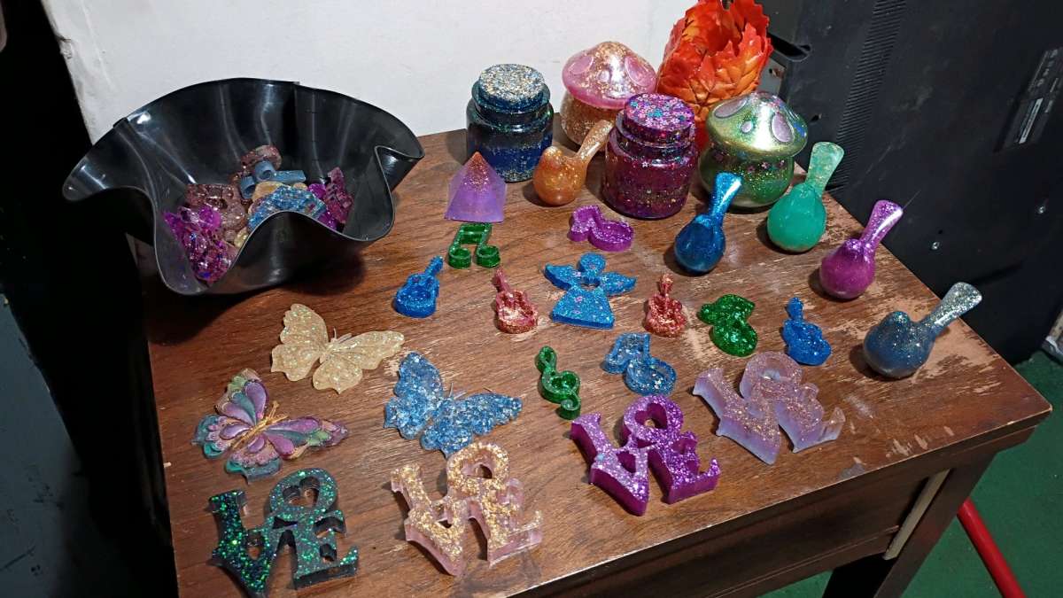 homemade mushrooms and jars