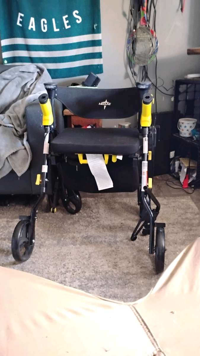 medline stand up an sit down Walker