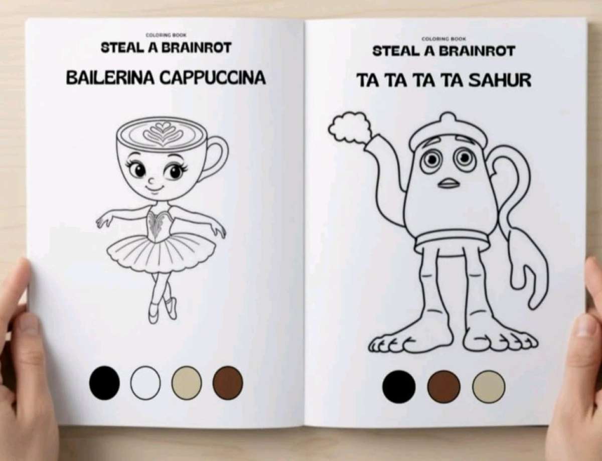 Coloring Book Steal a Brainrot