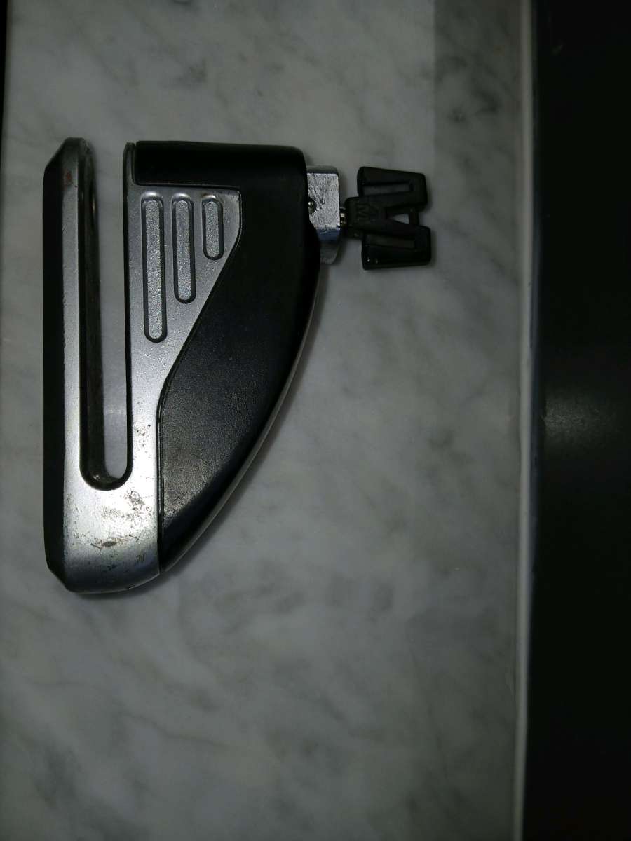 Antitheft padlock for disk brake with key lock for bicycle b