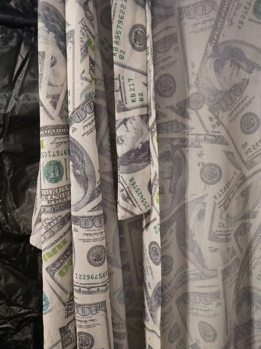 100 Hundred Dollar Bill Bathrobe