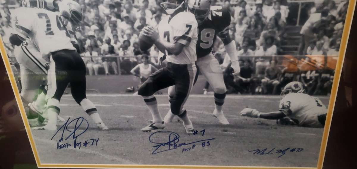 Autograph Picture of the Washington  redskins