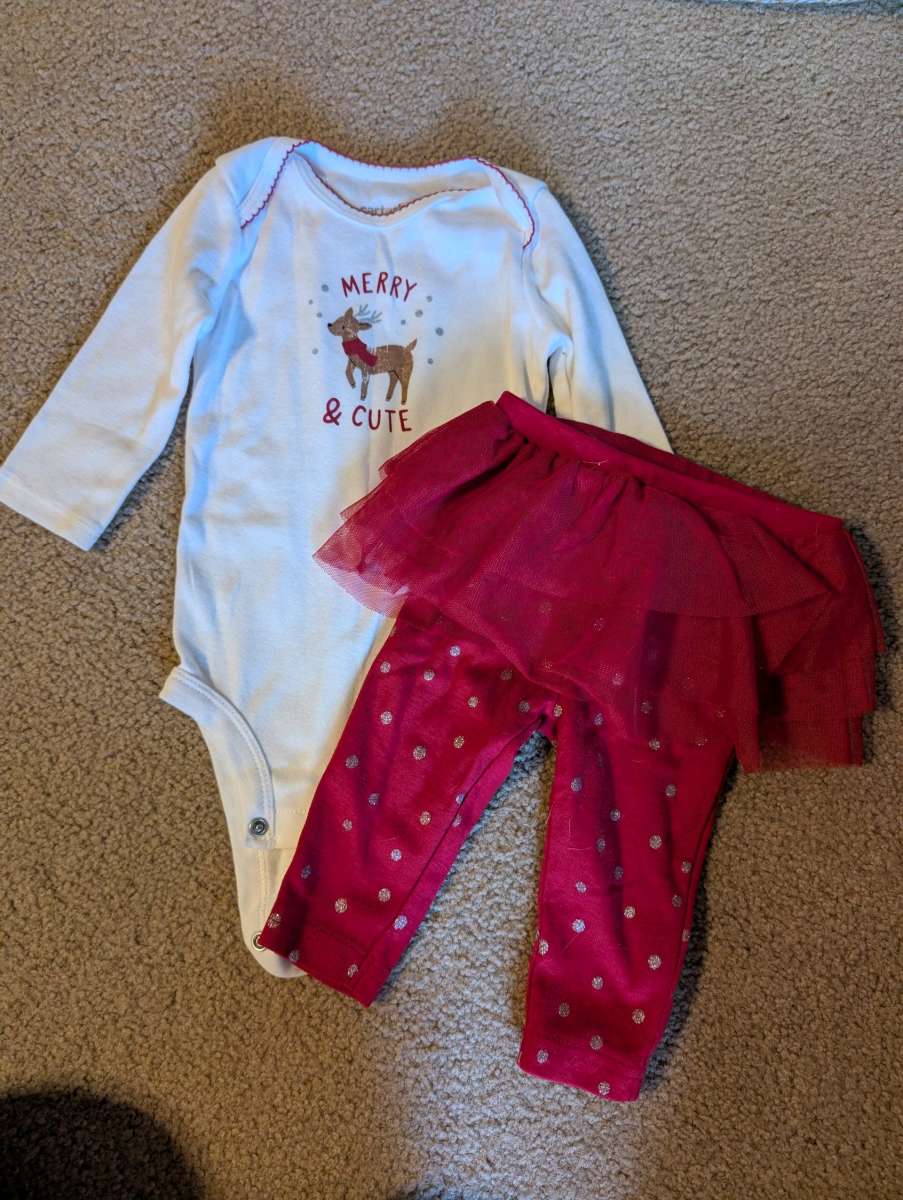 Merry and Cute baby Christmas outfit