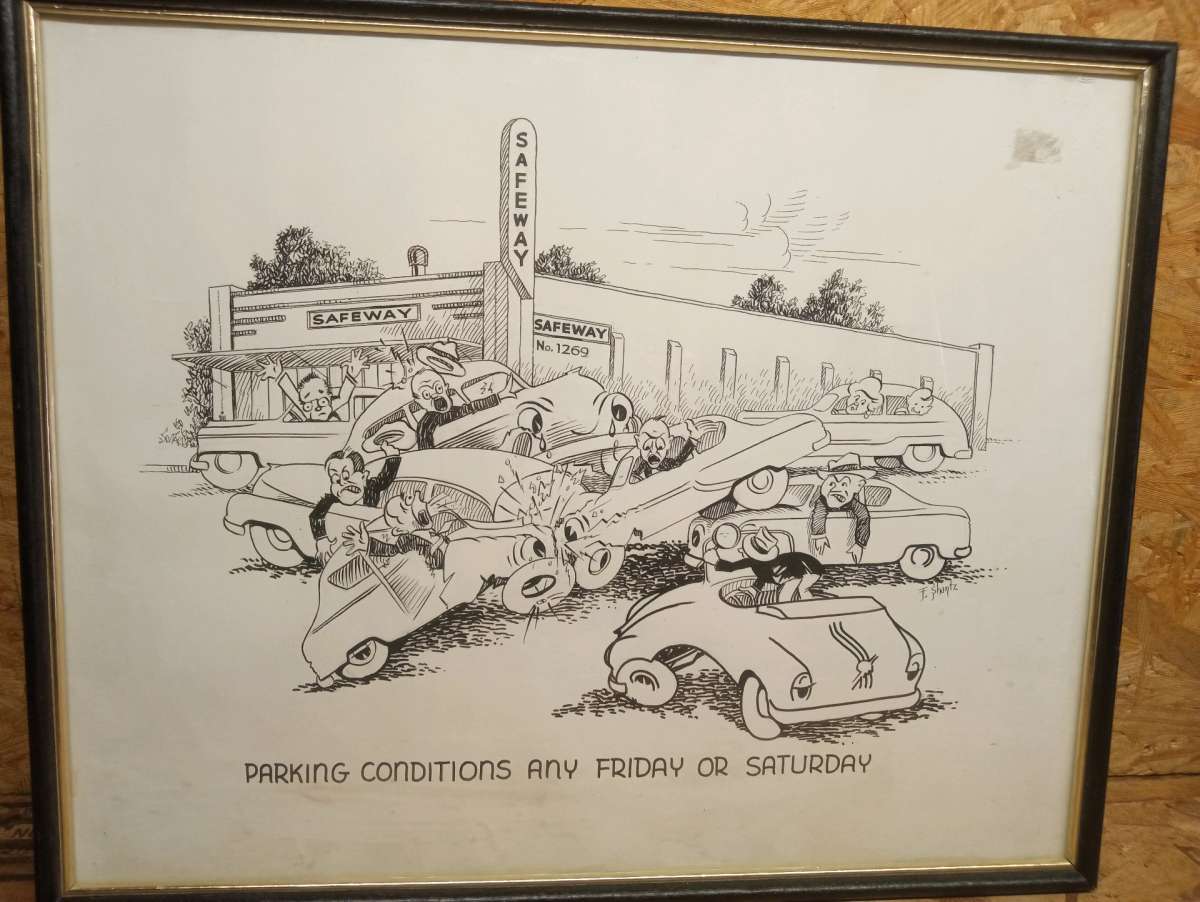 retro drive in sketch