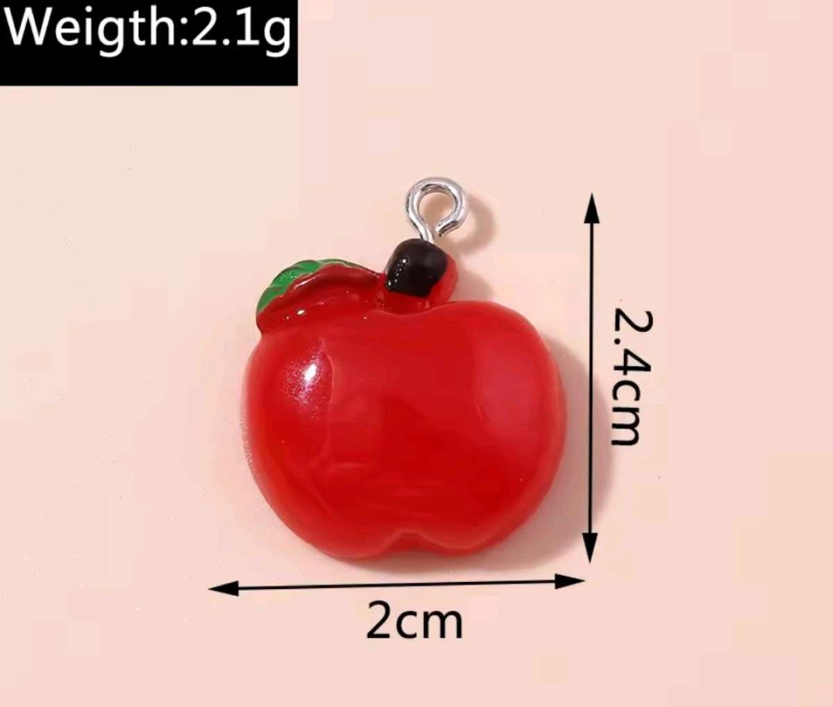 Apple From Teachers Pet Hookstyle Earrings and Necklace Set