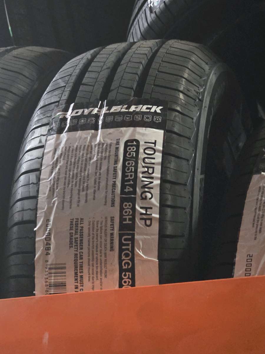 For Sale ROYAL BLACK 18565R14  86H Touring HP