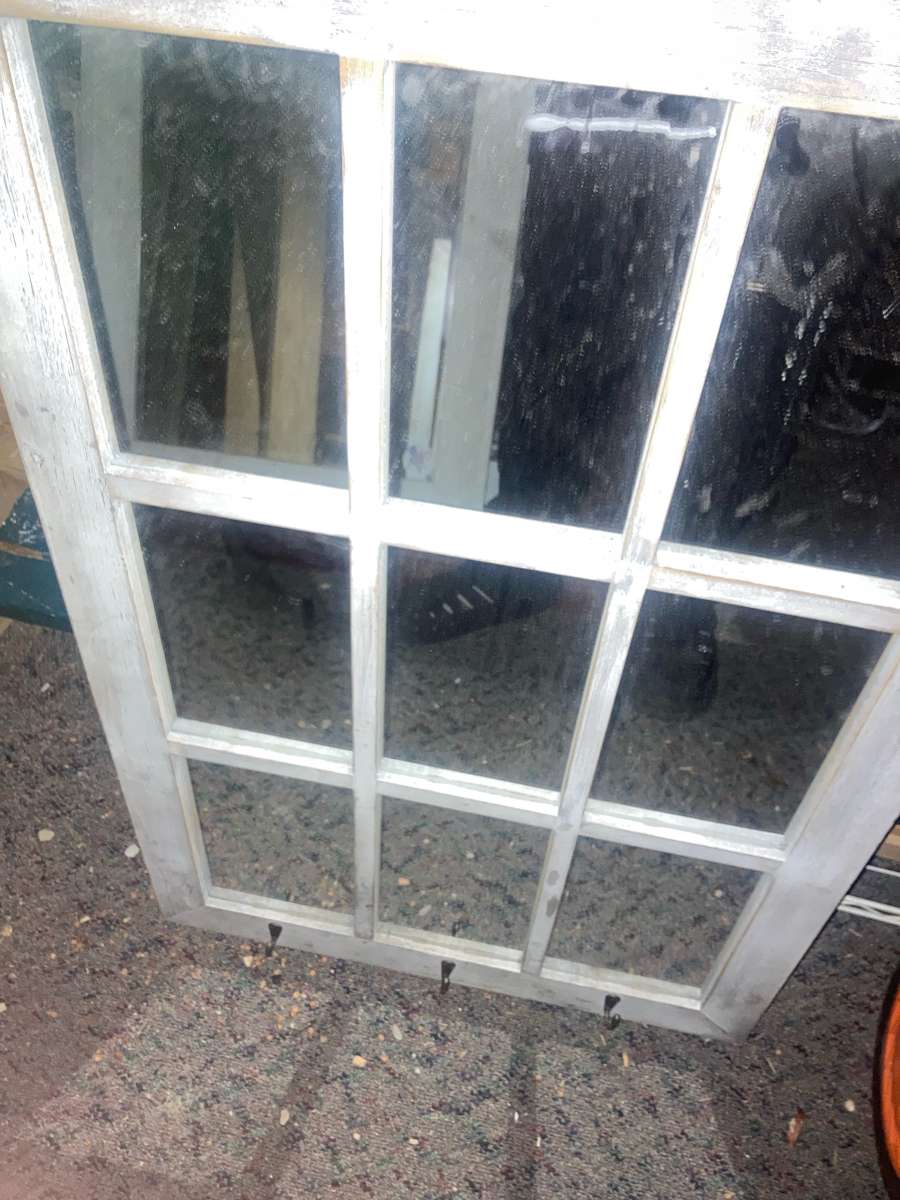 Vintage Window Frame Mirror