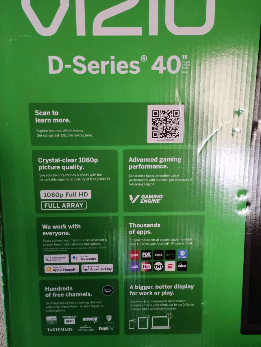 Vizio D Series 40 inch 1080p full HD Smart TV