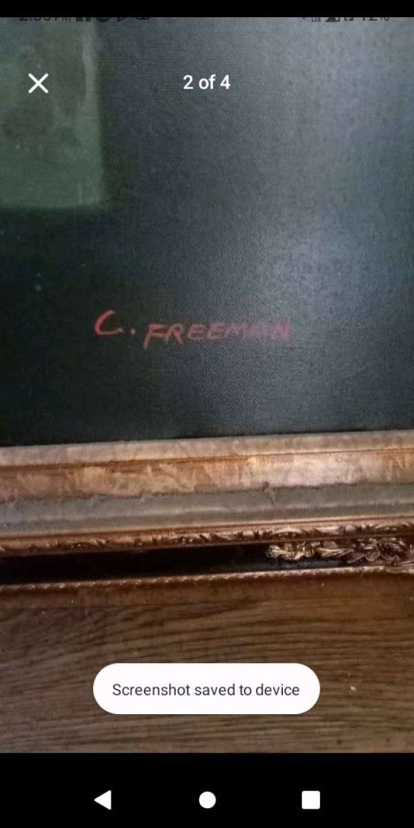 oil painting signed by c Freeman himself