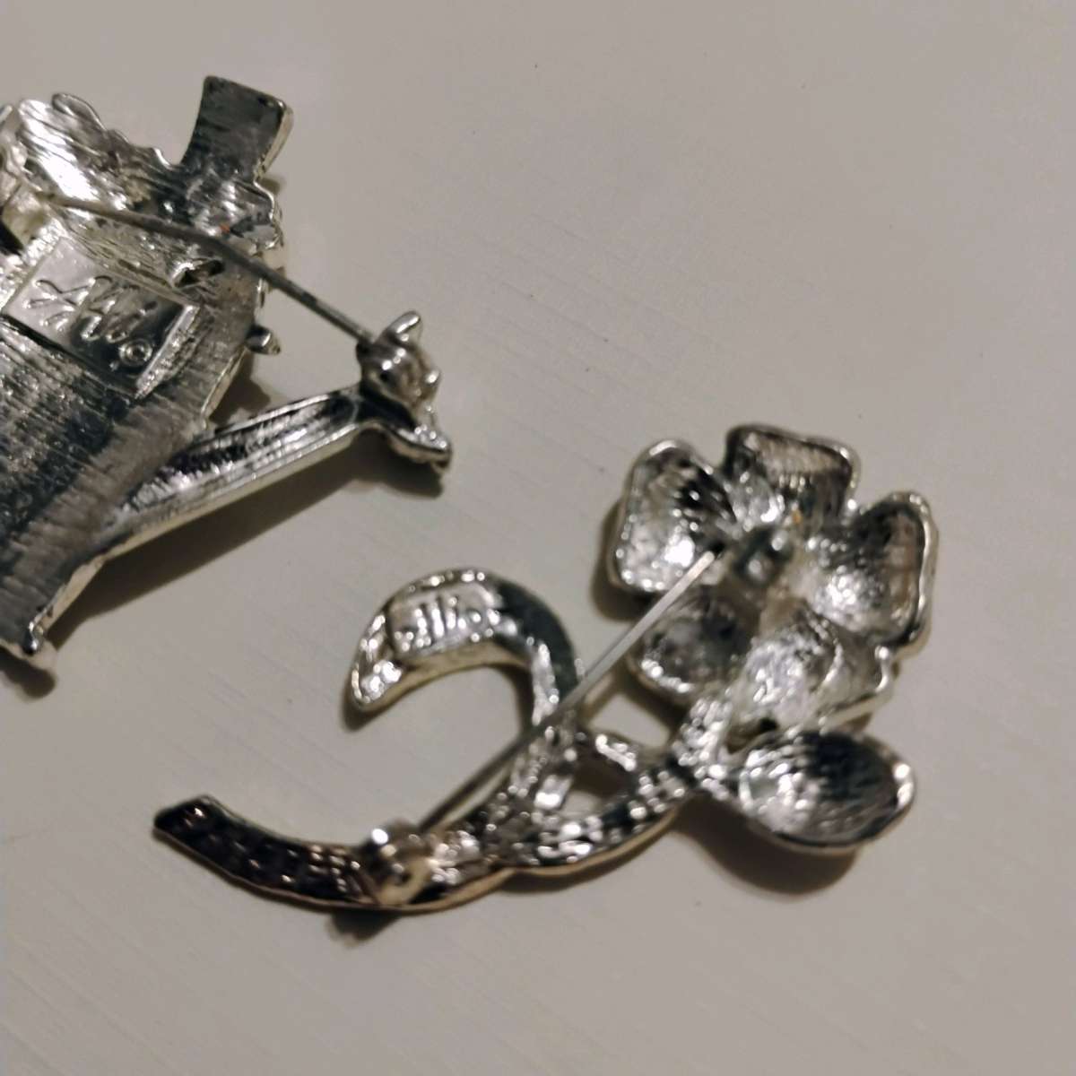 vintage 1980s signed AAI Spring and Floral pins