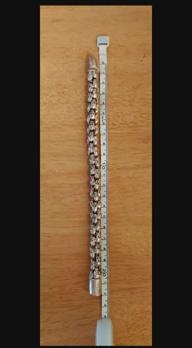 HANDMADE BRACELET HIPHOP SKULL KNITTING TIBETAN SILVER