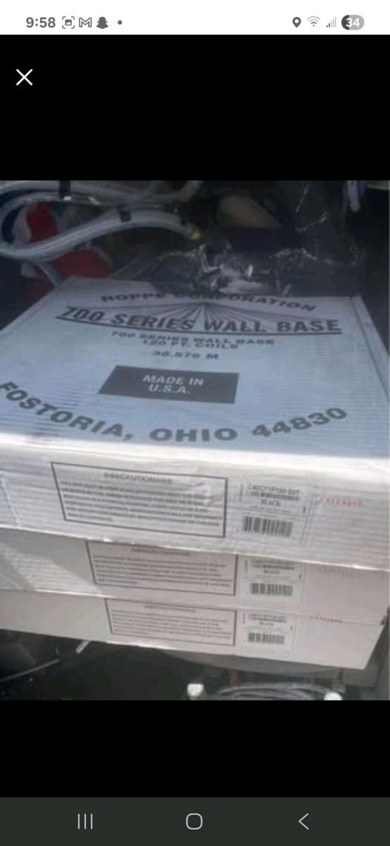 rubber baseboard and adhesive glue