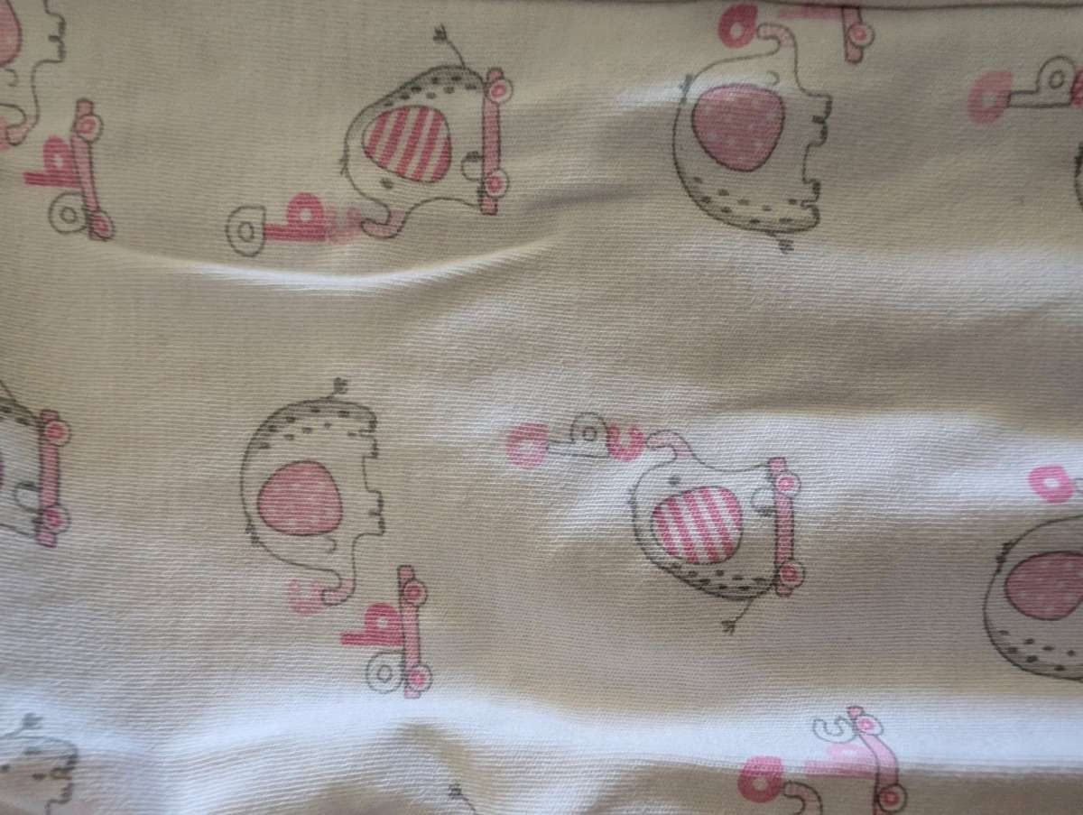 Elephant sleepsuit with feet