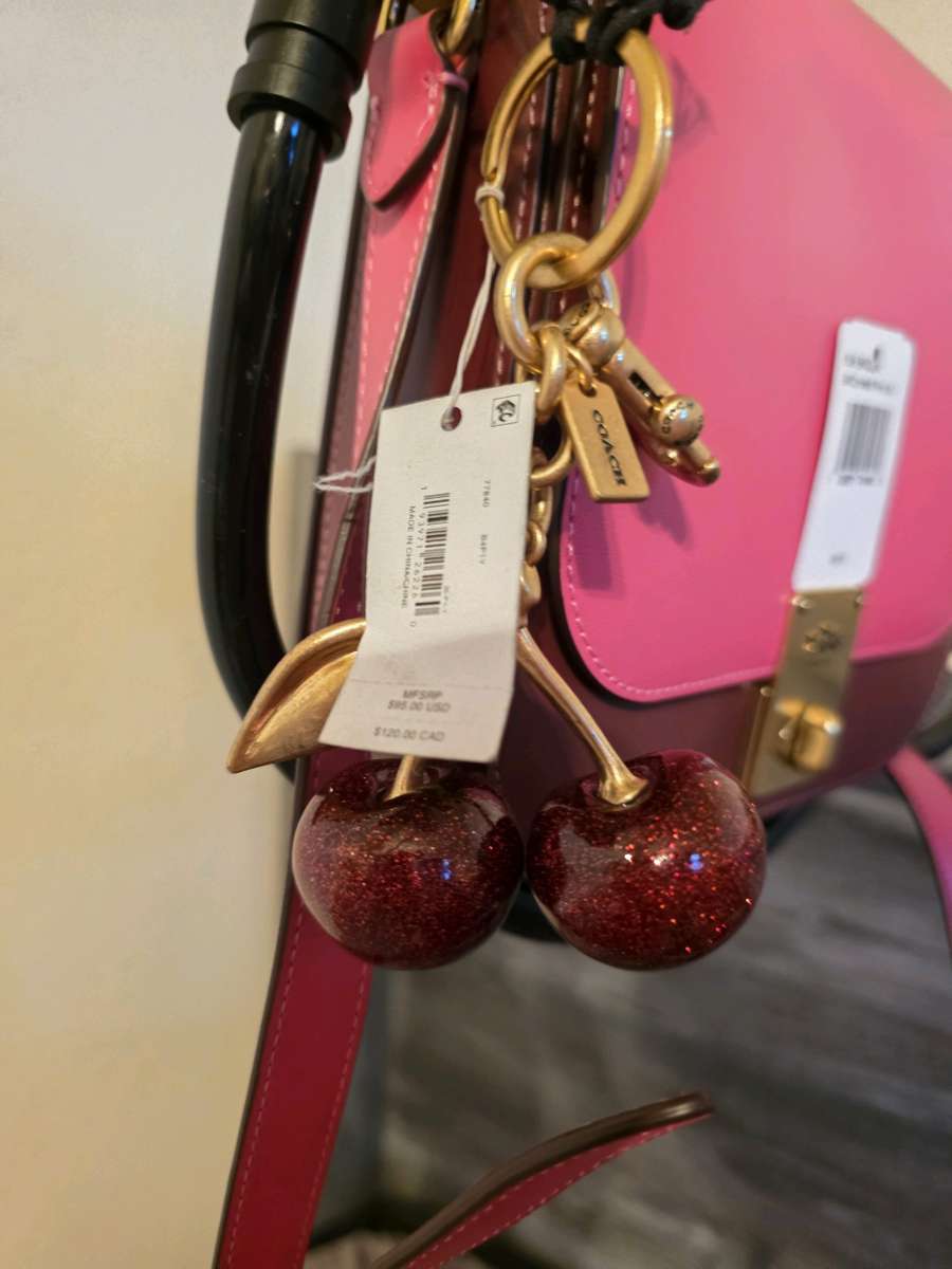 Coach Hutton Saddlebag in Colorblock Confetti Pink