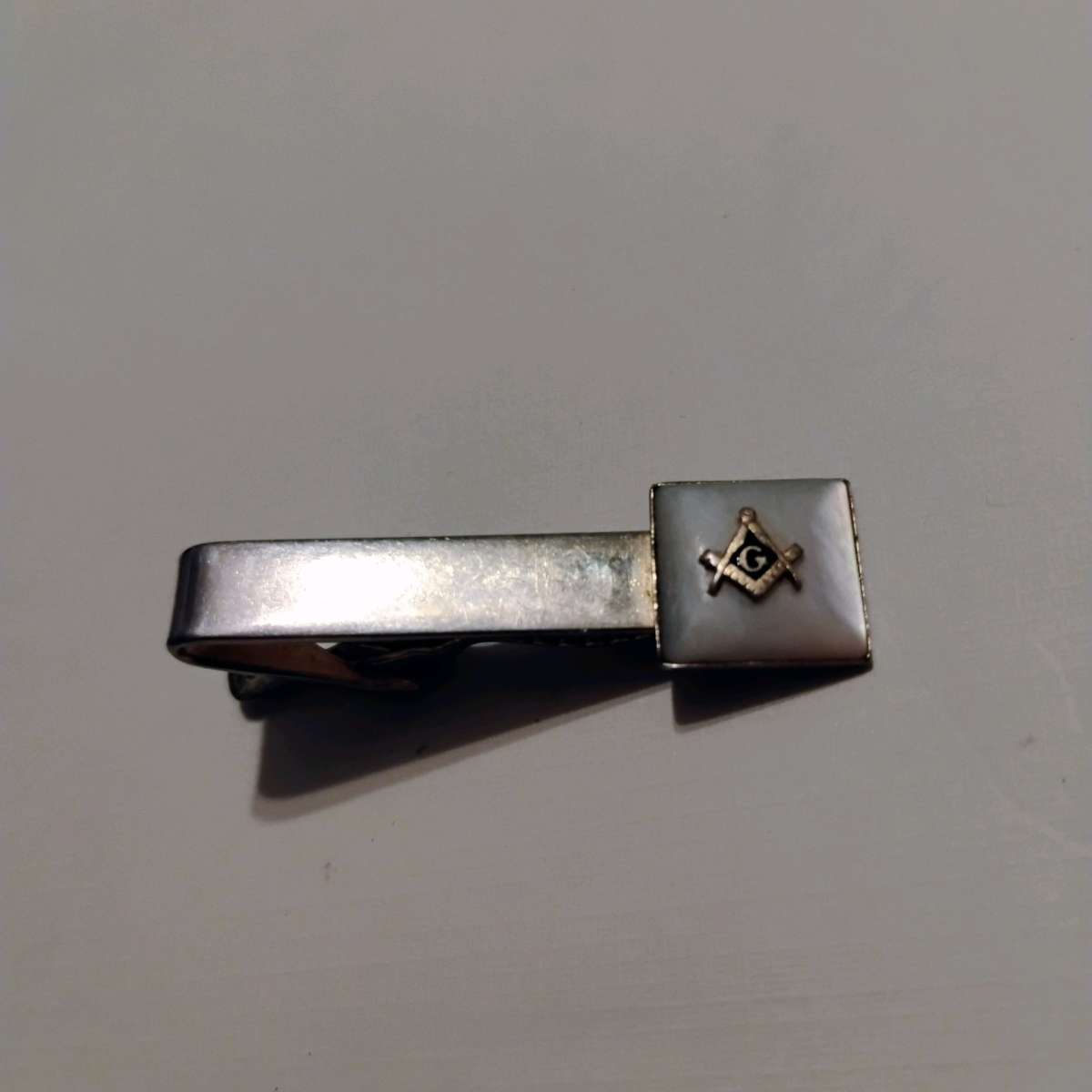 vintage mosaic Mason tie holder