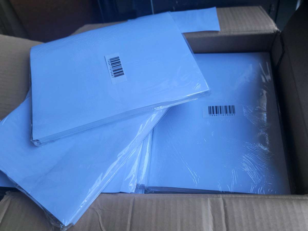 7 BOXES OF SELF ADHESIVE LABELS BOO1PF1B