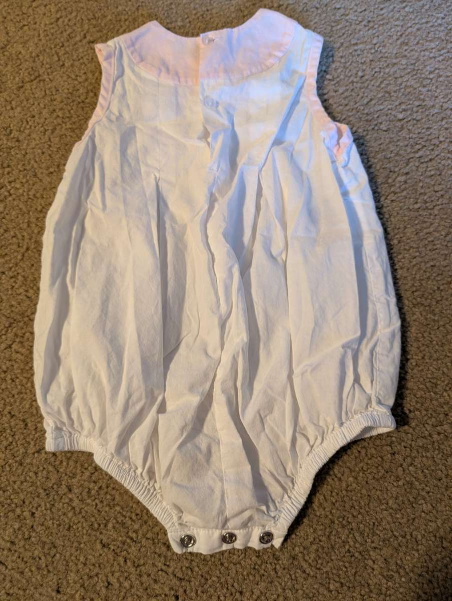 White and Pink Romper