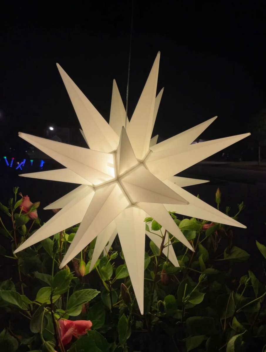 22Moravian Star Light  Durable PVC  Christmas decorations