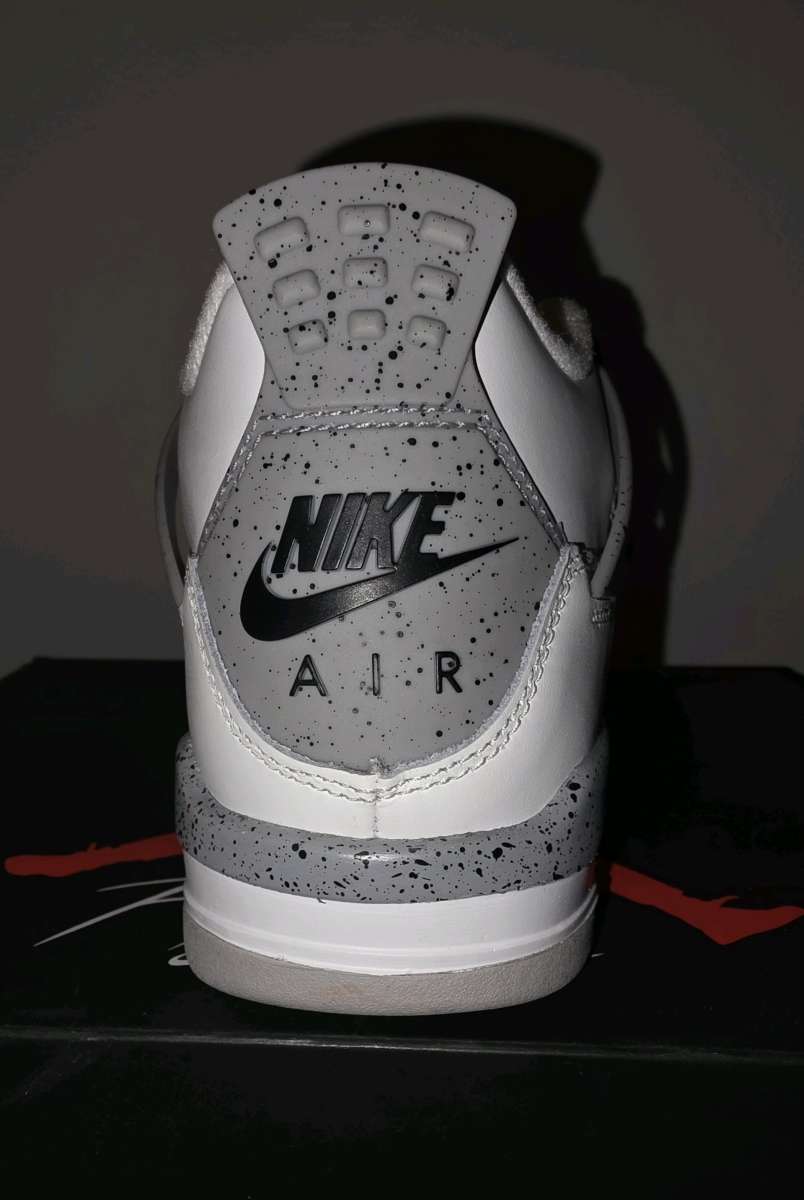 Air Jordan 4 Retro OG White Cement Youth Size 5