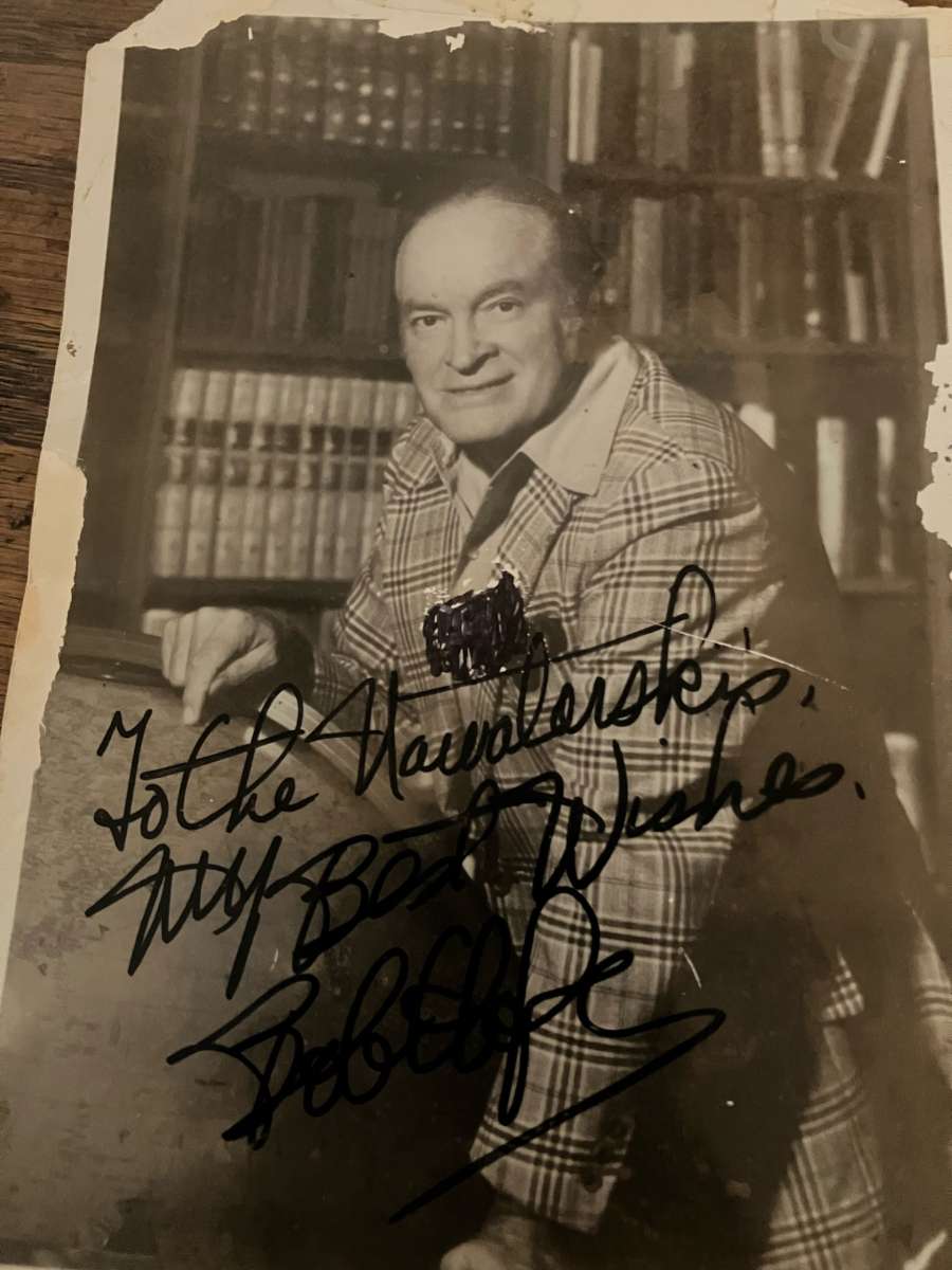 autograph Bob hope
