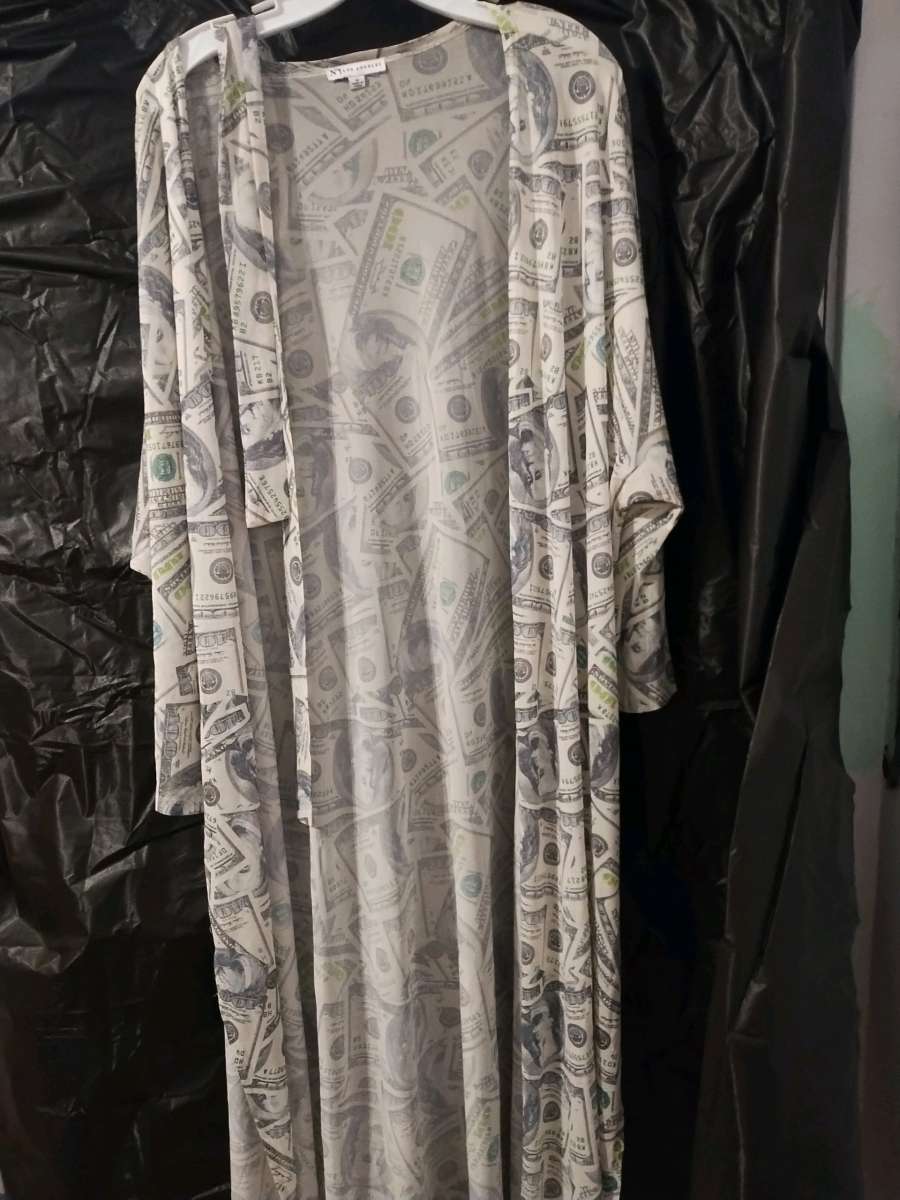 100 Hundred Dollar Bill Bathrobe