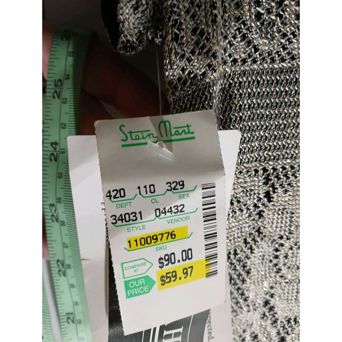 Jessica Howard metallic gold  lace overlay black  mid si