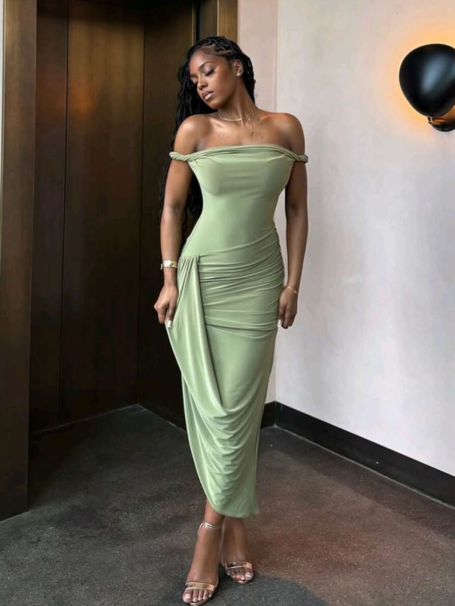 Elegant Sexy Solid woman dress Size small medium large
