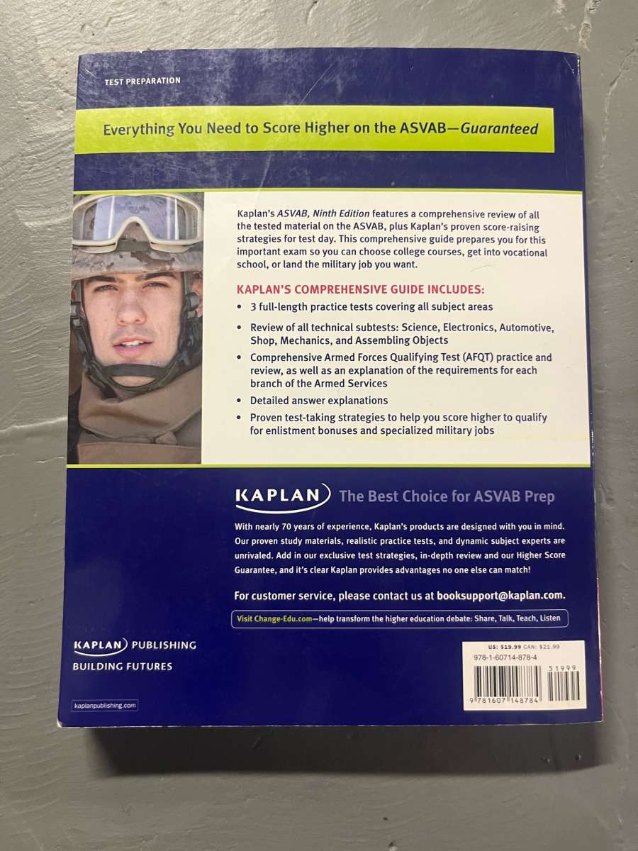 Armed Services Vocational Aptitude Battery ASVAB by Kaplan u