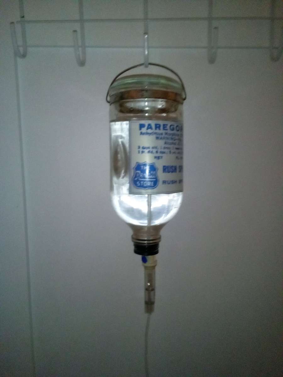 Morphine IV Bottle Vintage Replica