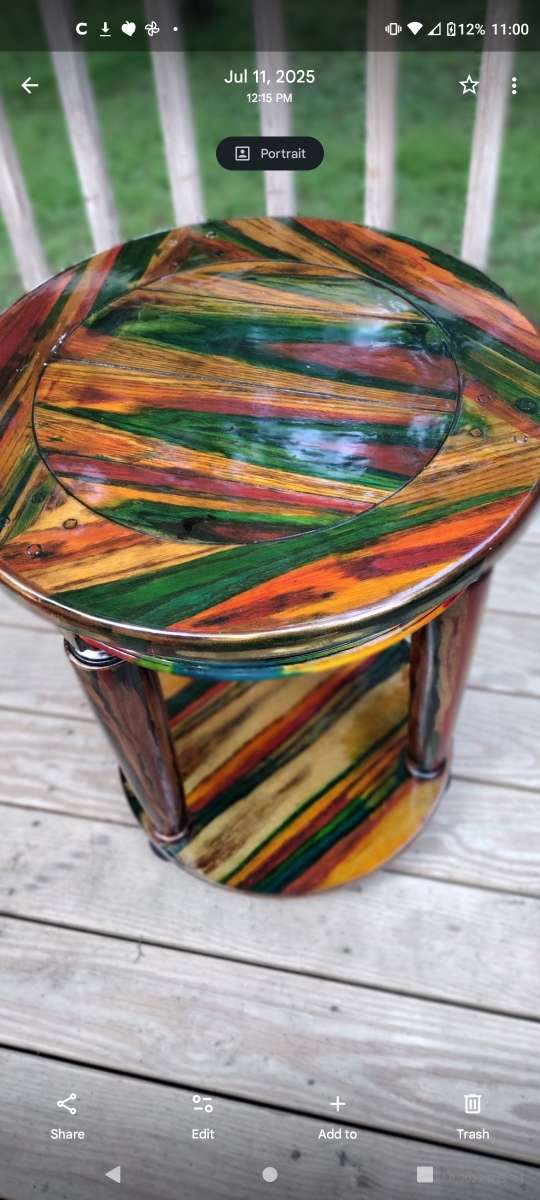 Hand Crafted End Table