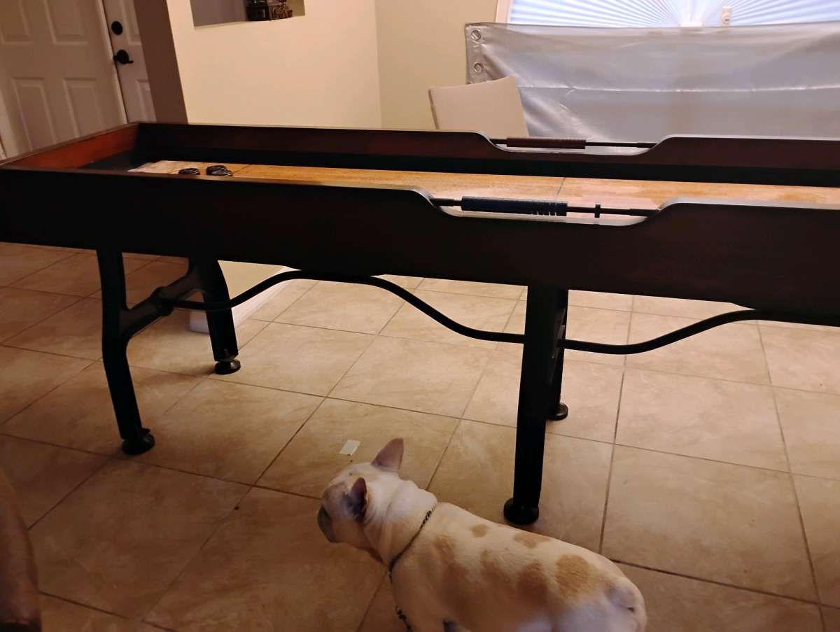 vintage shuffleboard table