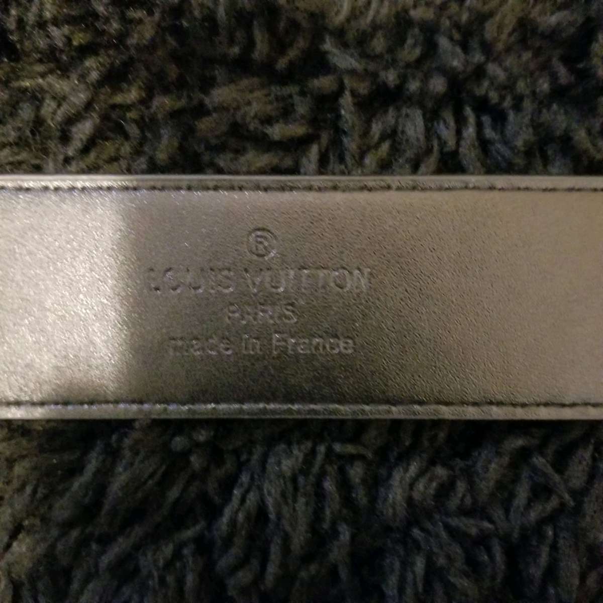 LV Designer Belt Black Checker