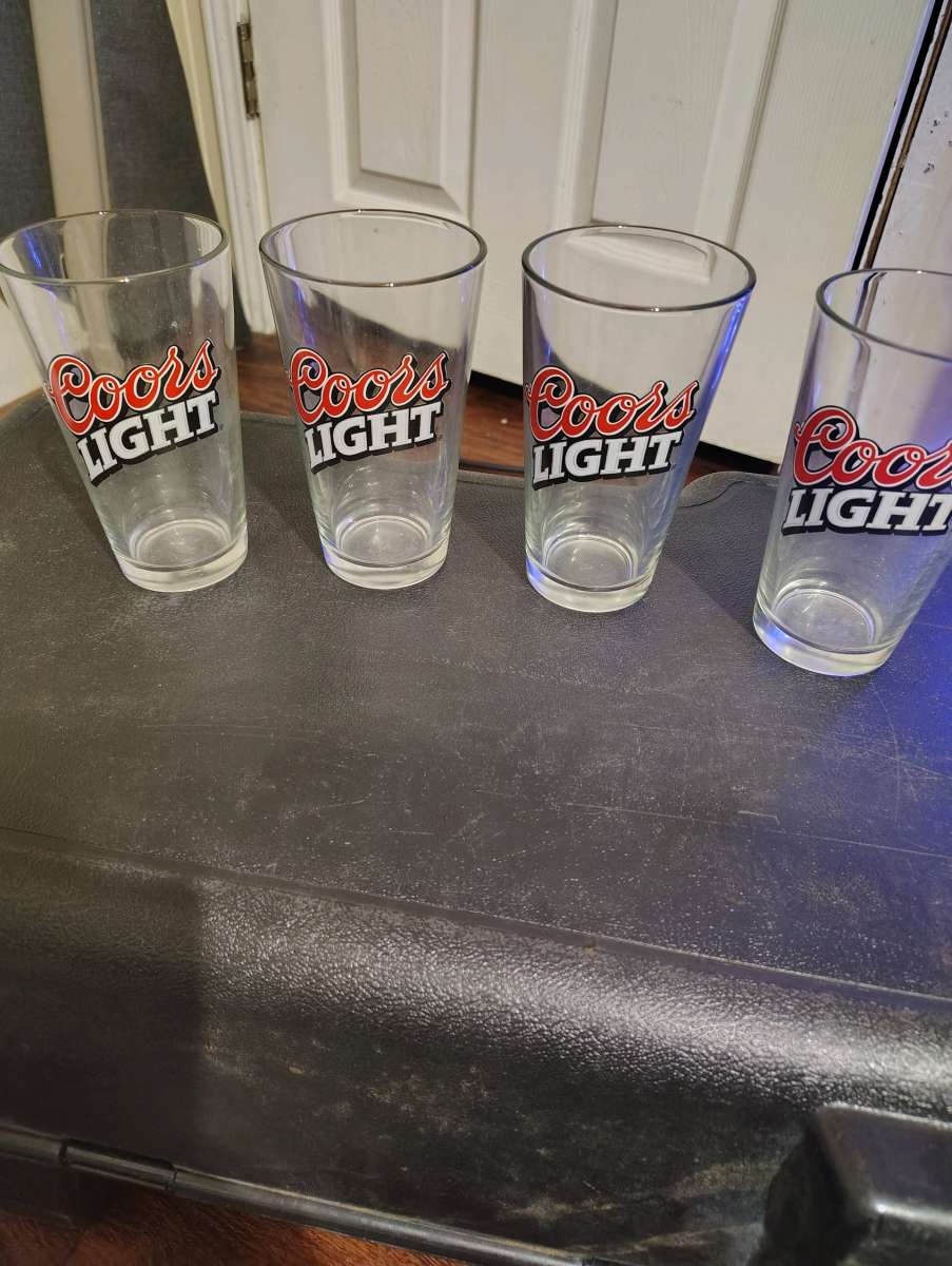 Set of 4 Coors Light Glasses