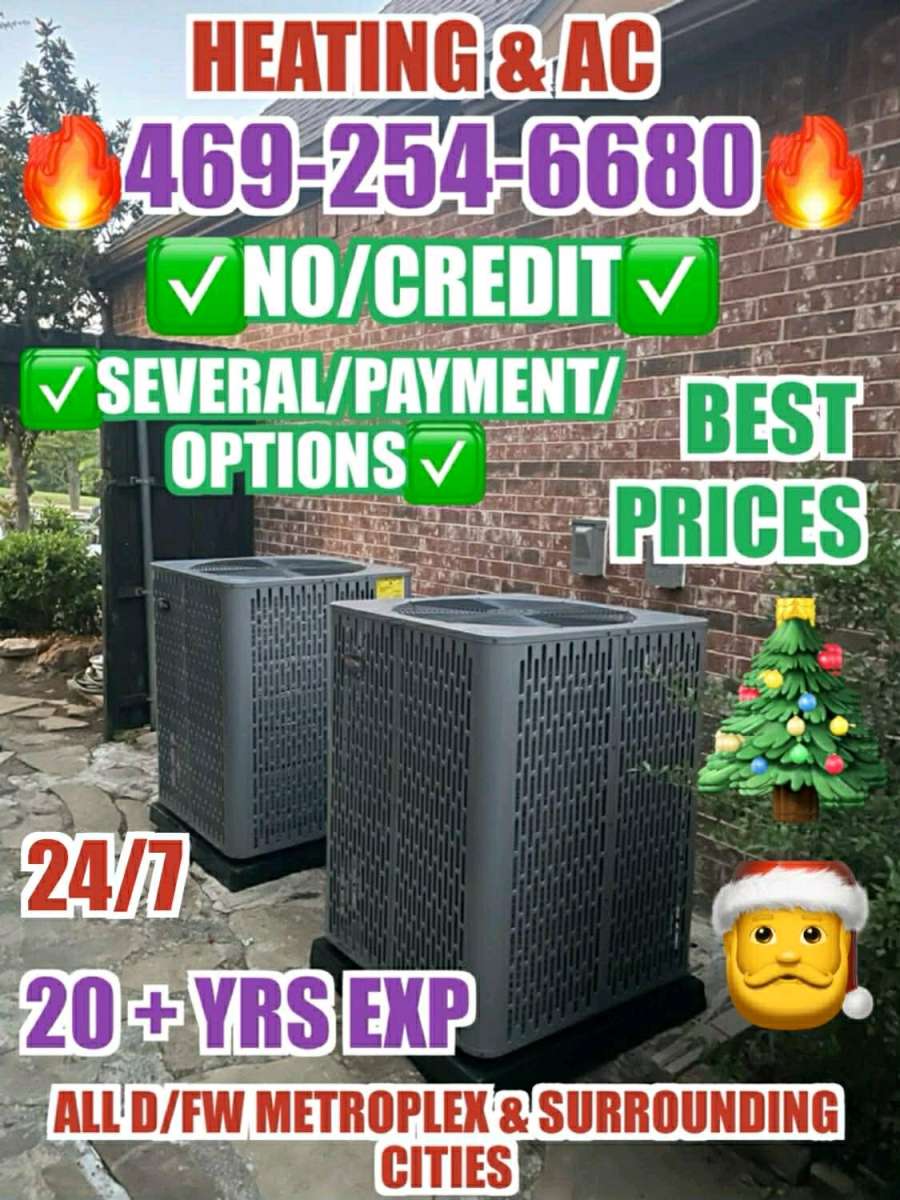 heating ac system with INSTALLATION all DFW
