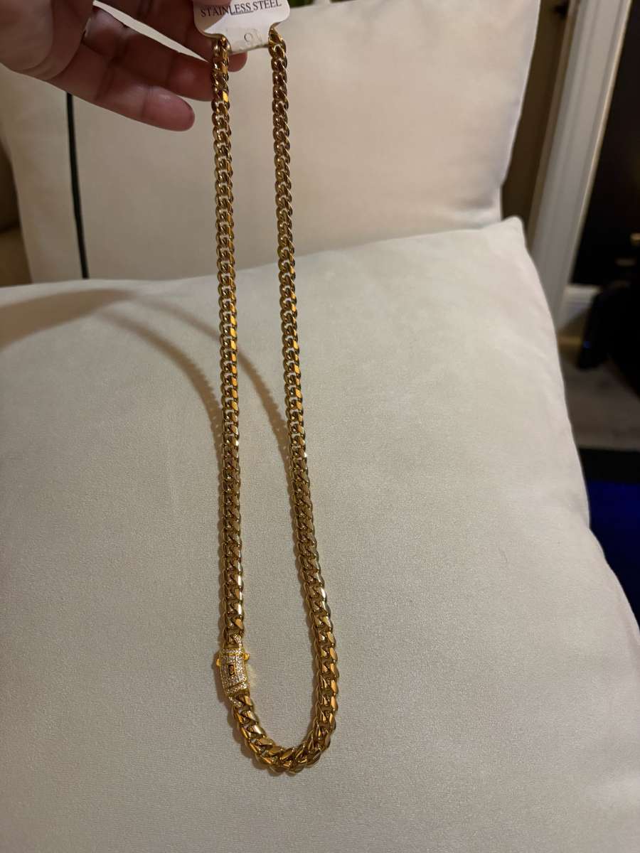 Cuban link stainless steel 24 largo 8mm