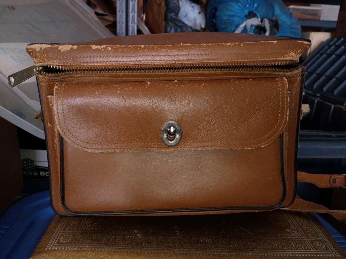 Antique Camera Bag and A War OutFit And Old Picture