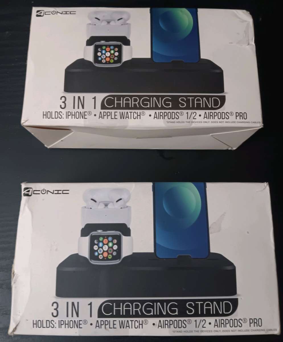 CONIC 3 IN 1 RUBBER CHARGING STAND