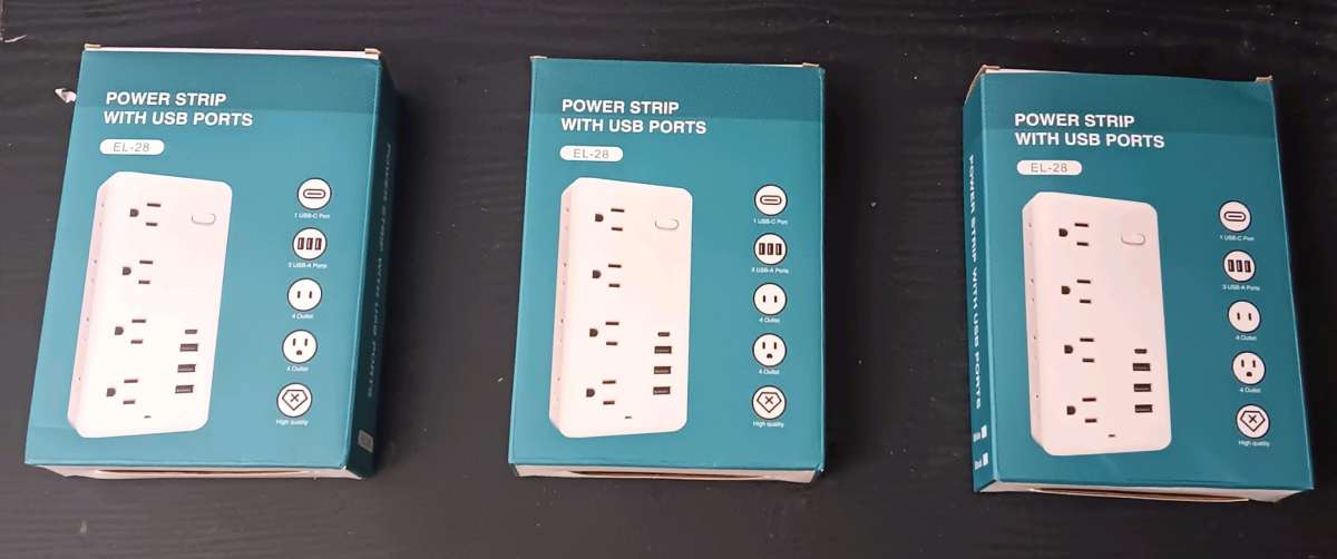 10FT EL28 POWER STRIP WITH USB PORTS