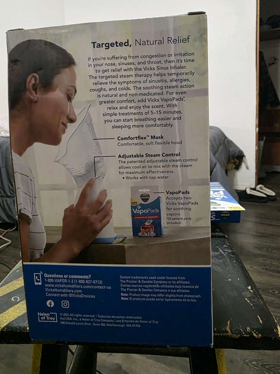 Vicks Sinus Inhaler with 4 boxes of Vapor Pads