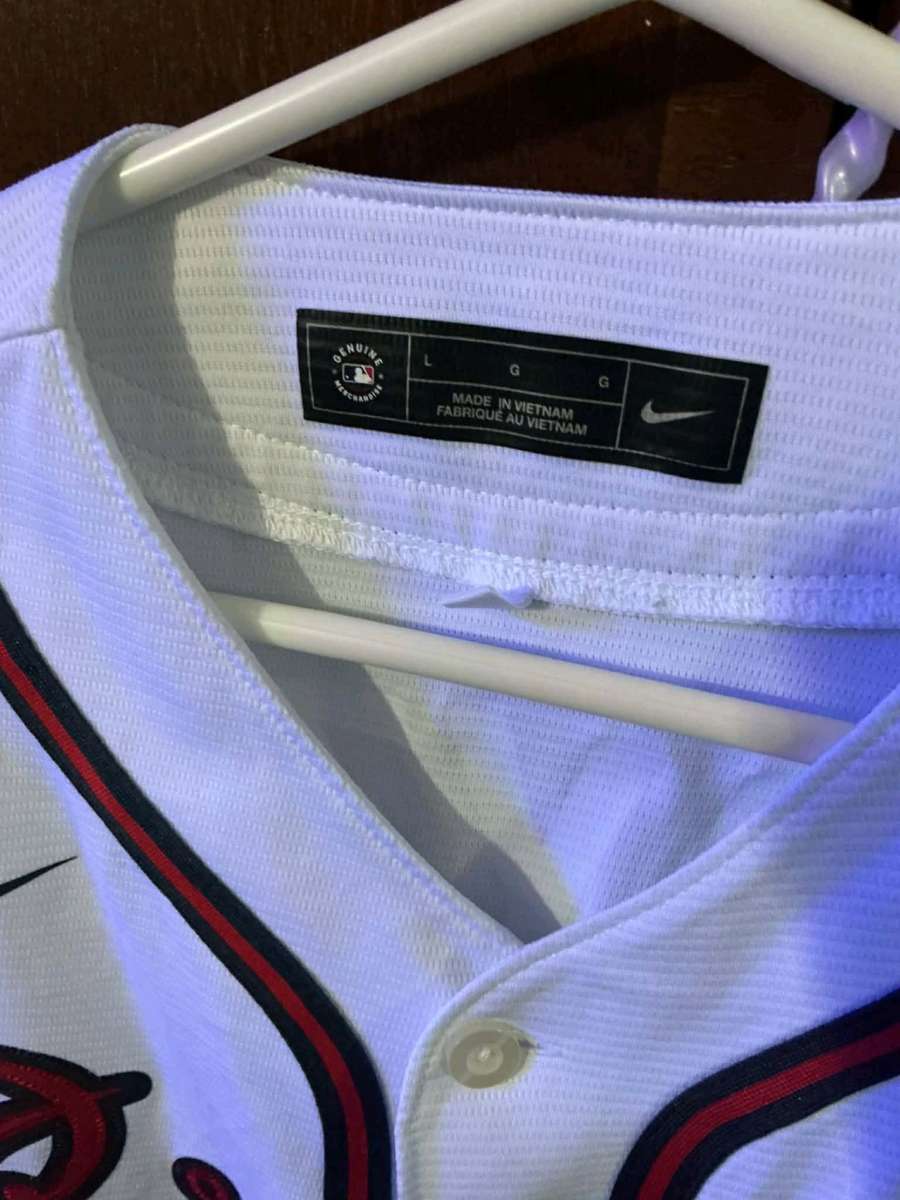 Mens White XL Nike 55 Hayzo Braves Jersey