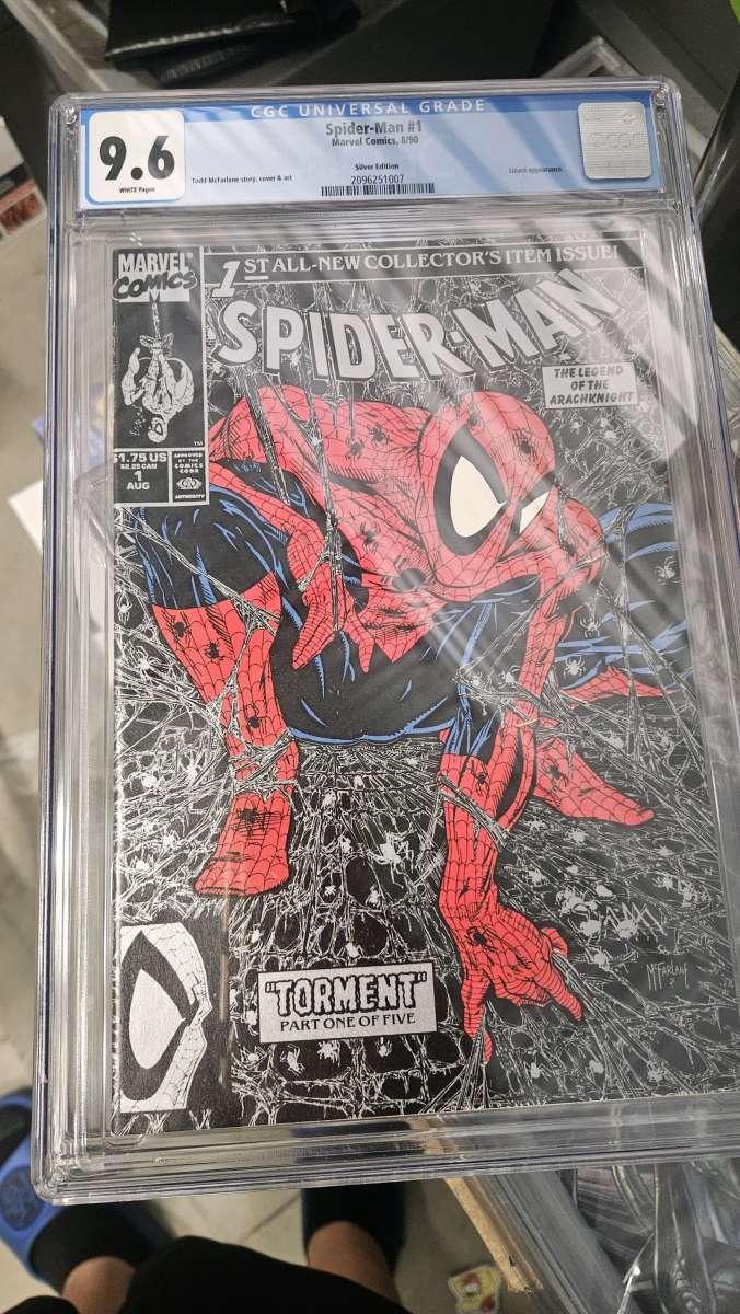 spider man no 1 Silver Edition graded