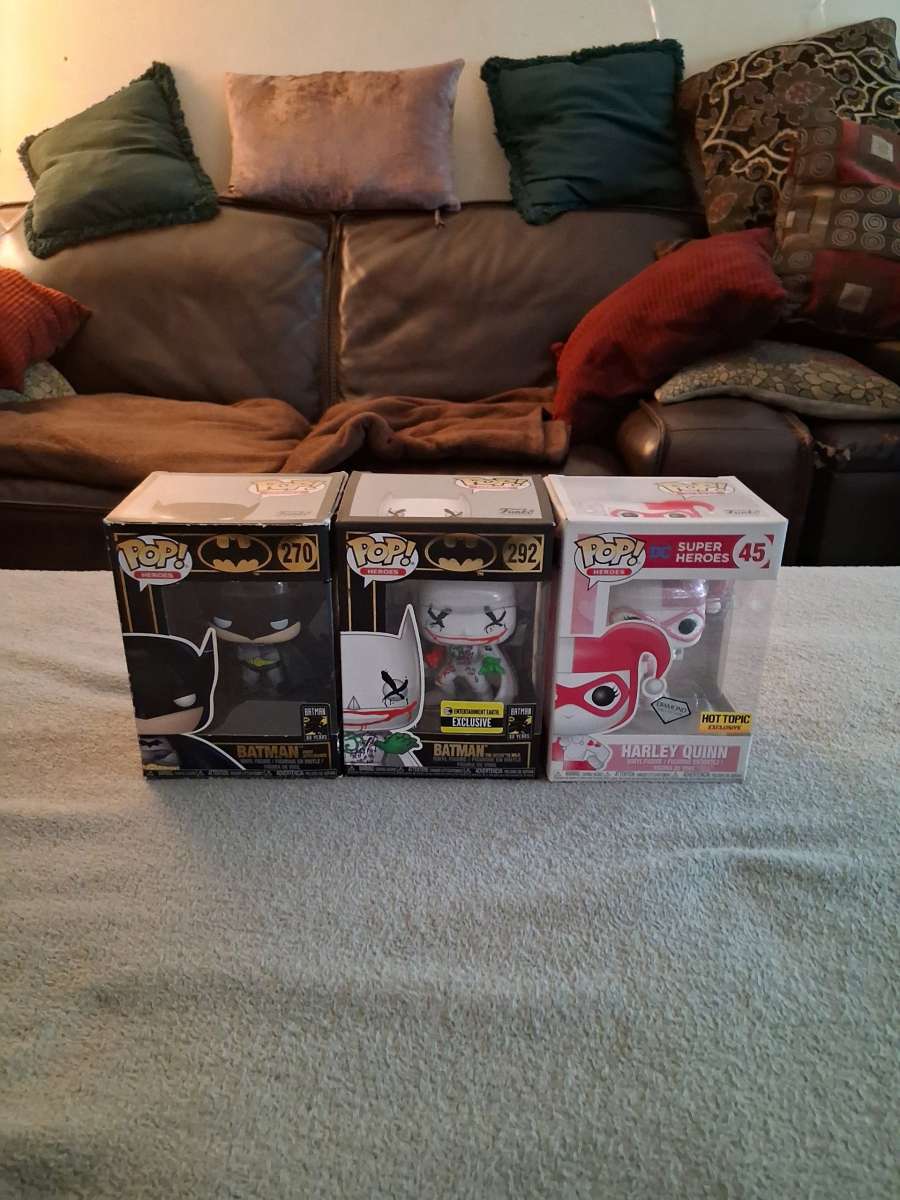 3 Batman Funko Pop Figures