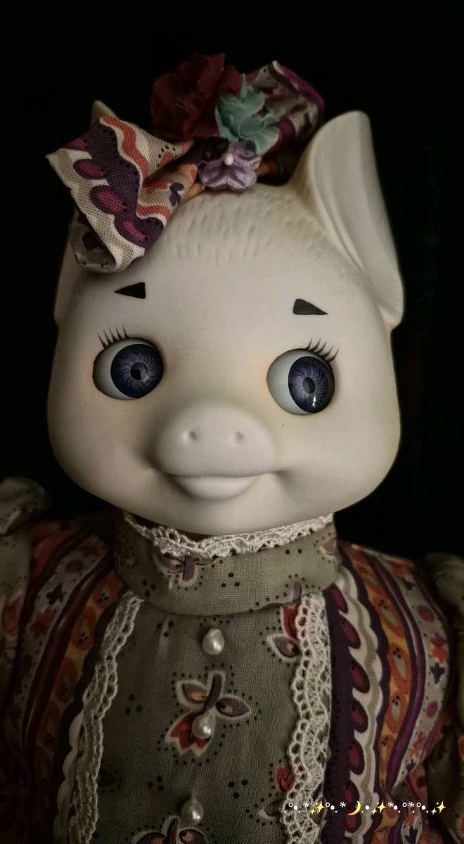 Vintage Dolly Dingle Pig Doll By Bette Ball Goebel