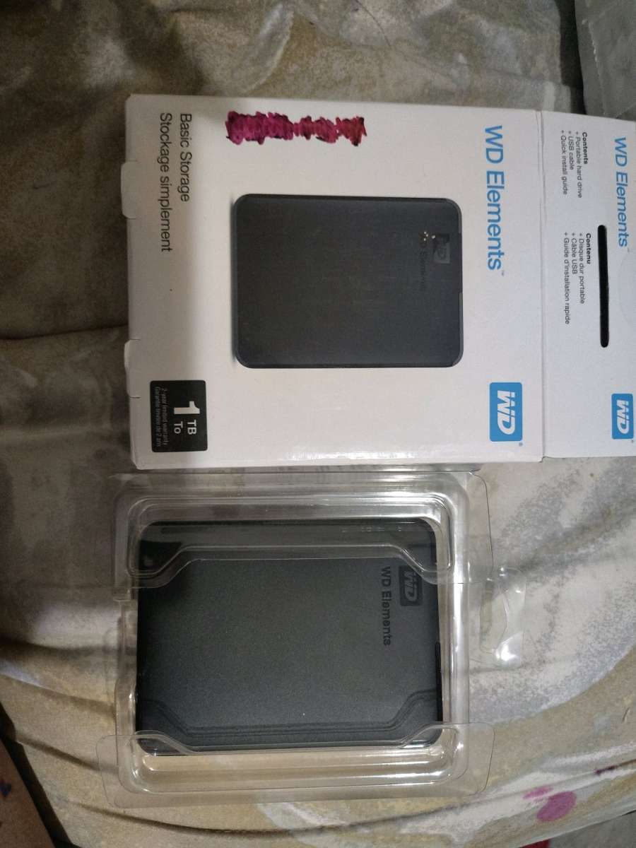 brand new black 1 TB storage