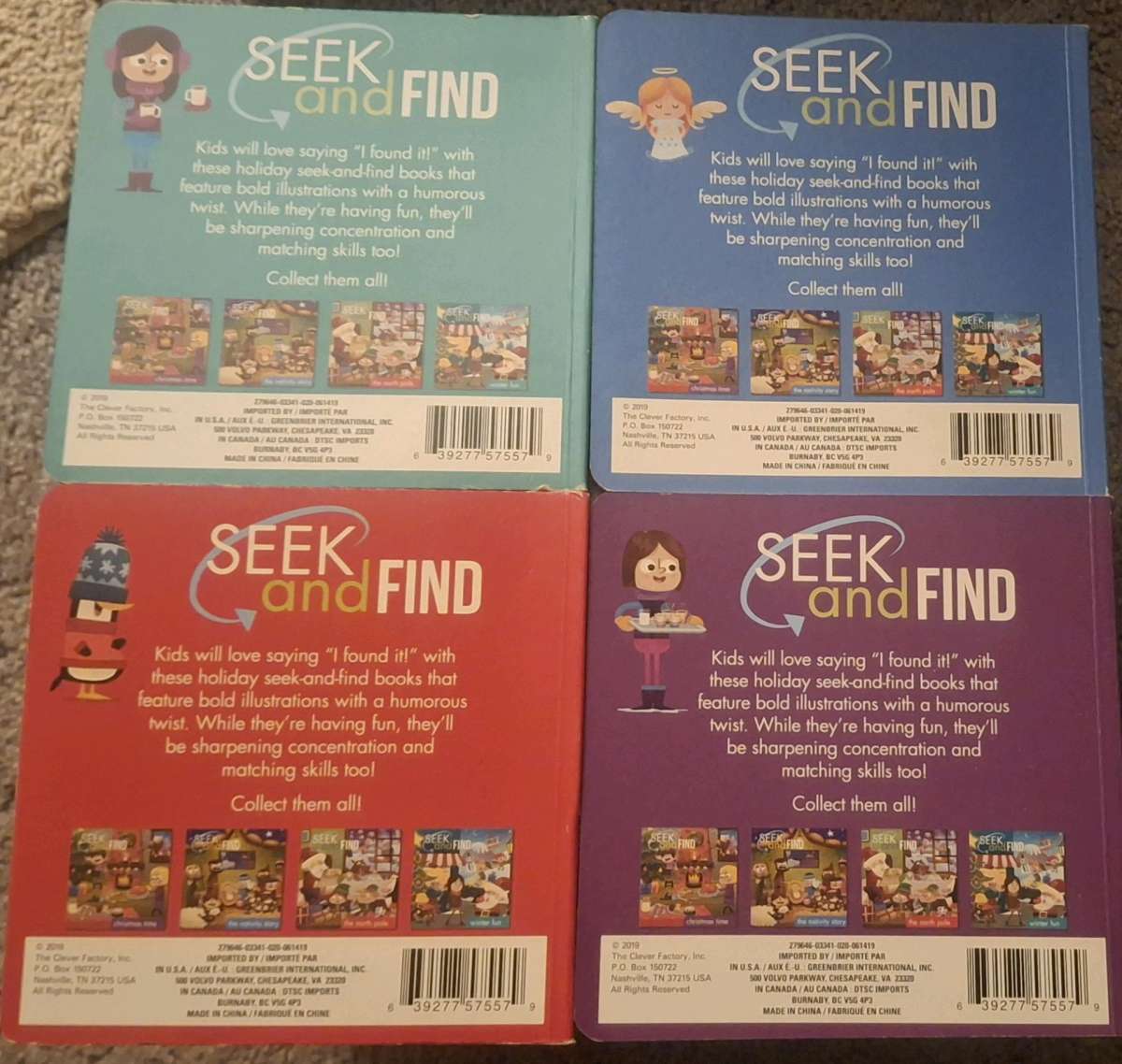 Holiday Seek and Find Activities Book Collection