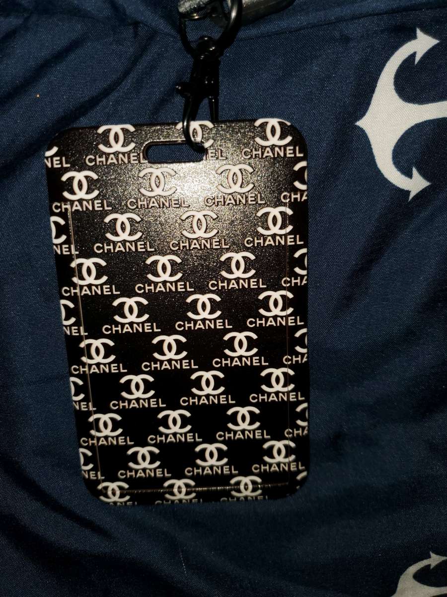 Chanel monogram lanyard ID holder