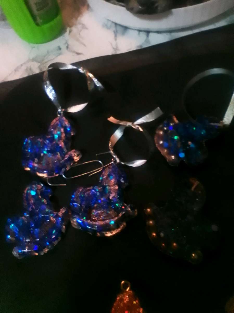 3piece rocking horse ornament set